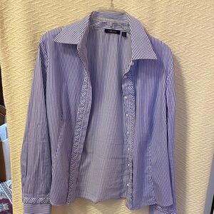 Carlisle Blue & White Pinstripe Button-Up Shirt